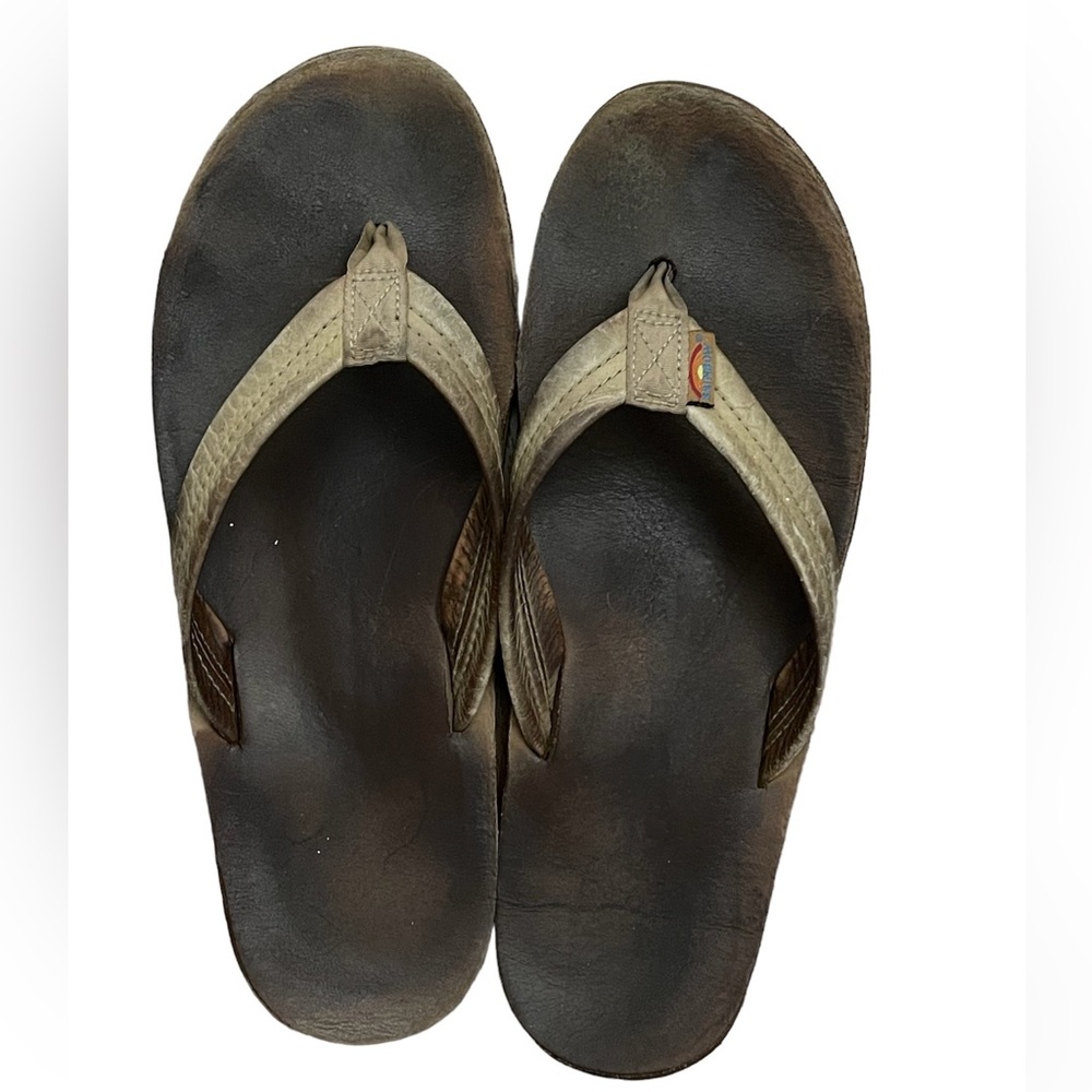 Men’s rainbows sandals. Used, size XL 11-12